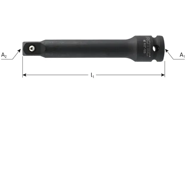 Rotec Verlengstuk Voor Krachtdoppen - Vierkant - 1/2" - 250 mm - Actie loopt bijna af