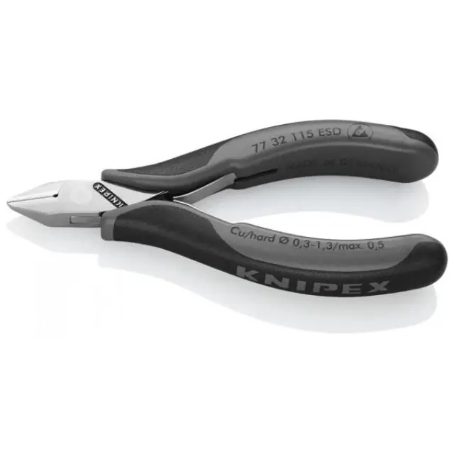 Zeer goed beoordeeld - Knipex Elektronica-Zijsnijtang - 77 32 115 ESD